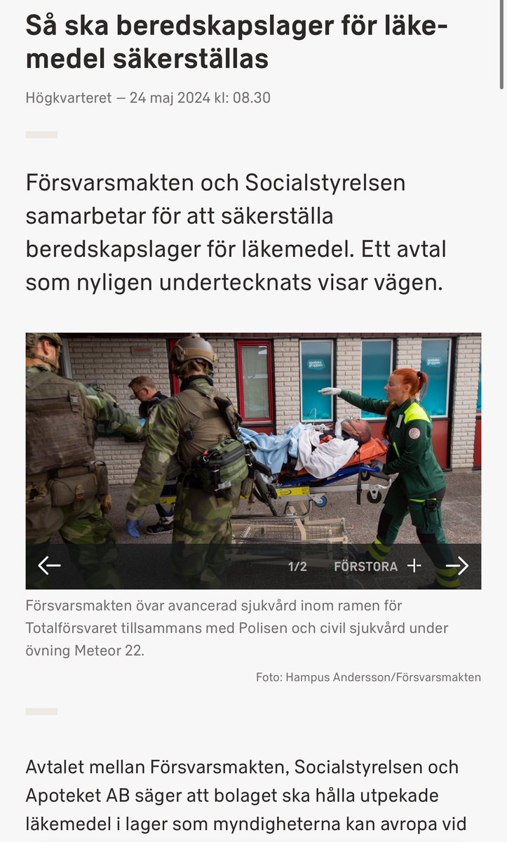 JRonmark's tweet photo. Då och nu. 

Det krävdes en pandemi och ett krig för att betydelsen av läkemedel skulle få riktigt fotfäste. Övertygelsen om att ”marknaden” skulle lösa det hela tror jag nu därmed är begravd som ideologi ett tag. https://t.co/DBpQdjiXaR