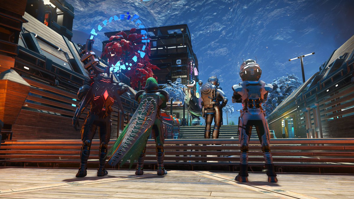 AoNyvex_PNG's tweet photo. New Neighbors stopped for a drink
#NoMansSky #NoMansSkyWorlds #VirtualPhotography @NoMansSky #PCgaming #Basebuilding #NMScommunity https://t.co/Vz3onRSx50