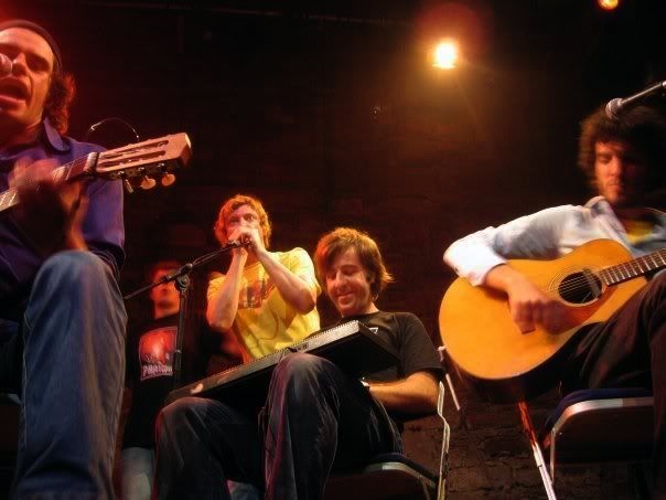 Flight of the Conchords, Rhys Darby and David O'Doherty during Edinburgh Fringe Festival 2004