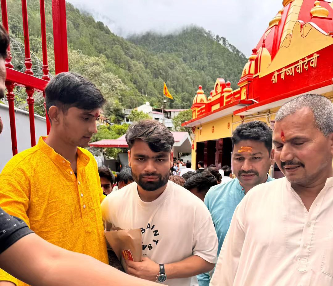 Rinku Singh at the Kainchi Dhaam - Neem Karoli Baba. 🙏❤️