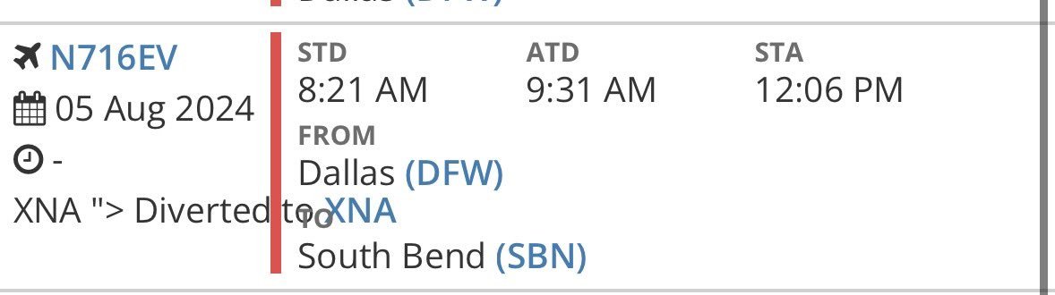 justin_dulay's tweet photo. @flightradar24 Friend on AA4914 diverted to XNA after hitting a bird. Apparently it cracked the cockpit window https://t.co/HB44ekL3ph