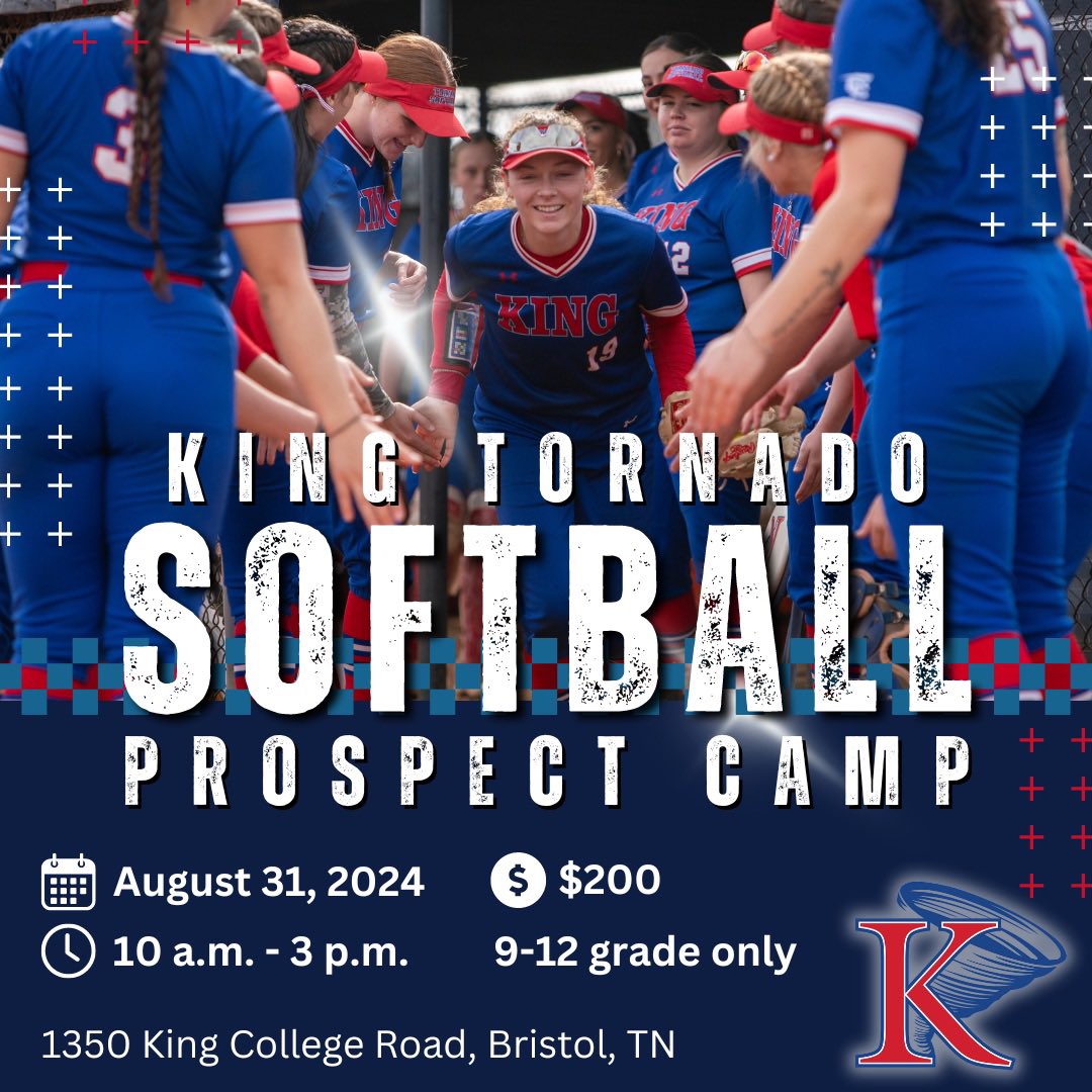 🌪️ Looking for future Tornado 🌪️ 
            2️⃣5️⃣ spots LEFT!! 

Sign up here: visit.king.edu/event/578843?p…

#hUmanFirst