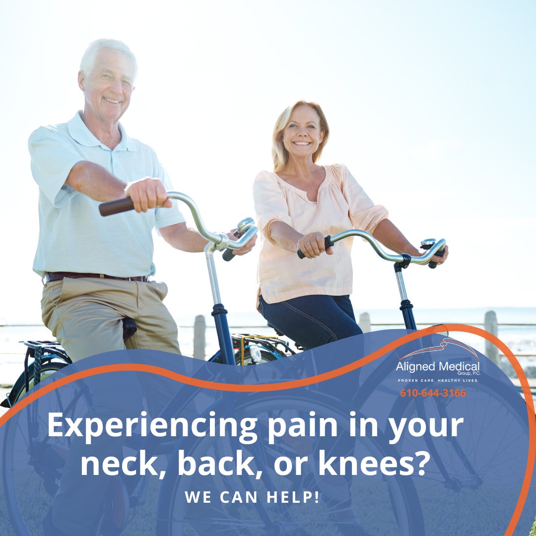 Aligned_Medical's tweet image. Experiencing pain in your neck, back, or knees?  Aligned Medical Group can help! We offer a variety of #painsolutions to treat many different conditions, including headaches, arthritis &amp;amp; pinched nerves. Make an appointment today! #arthritiscare #alignedmedicalgroup