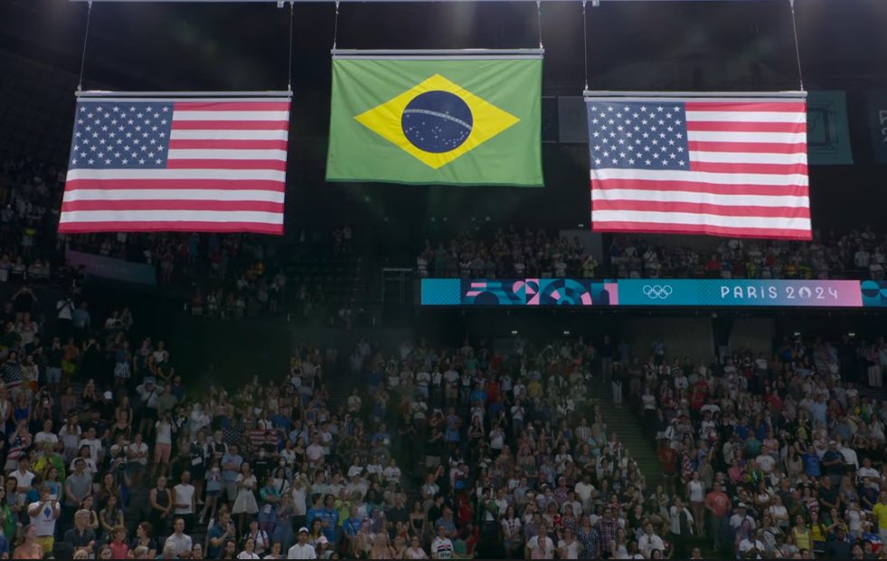 If Rebequinha beat Biles in gymnastics, why can’t we beat the US dream team? 😂 Lets go 🇧🇷🏀!!!  #rebecaandrade ❤️