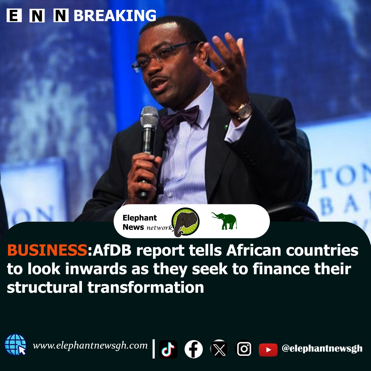 elephantnewsgh's tweet image. 📊 The African Development Bank (AfDB) urges African countries to focus inwardly for funding structural transformation. The new report emphasizes leveraging internal resources for sustainable development.

🔗 #AfDB #AfricanEconomy #StructuralTransformation #Finance…