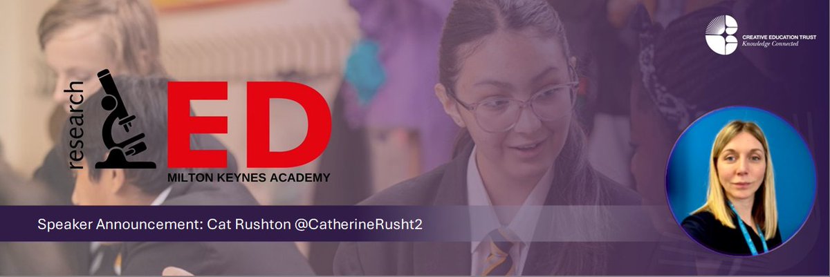 📢 The "cat is out the bag"

Cat Rushton <a href="/CatherineRusht2/">Cat Rushton ✈️</a>

26th October 24
Milton Keynes

<a href="/researchEDMK/">researchEDMK</a> 

BOOM! 💥 

Tickets: 
eventbrite.co.uk/e/researched-m…

cc: <a href="/researchED1/">researchED</a>