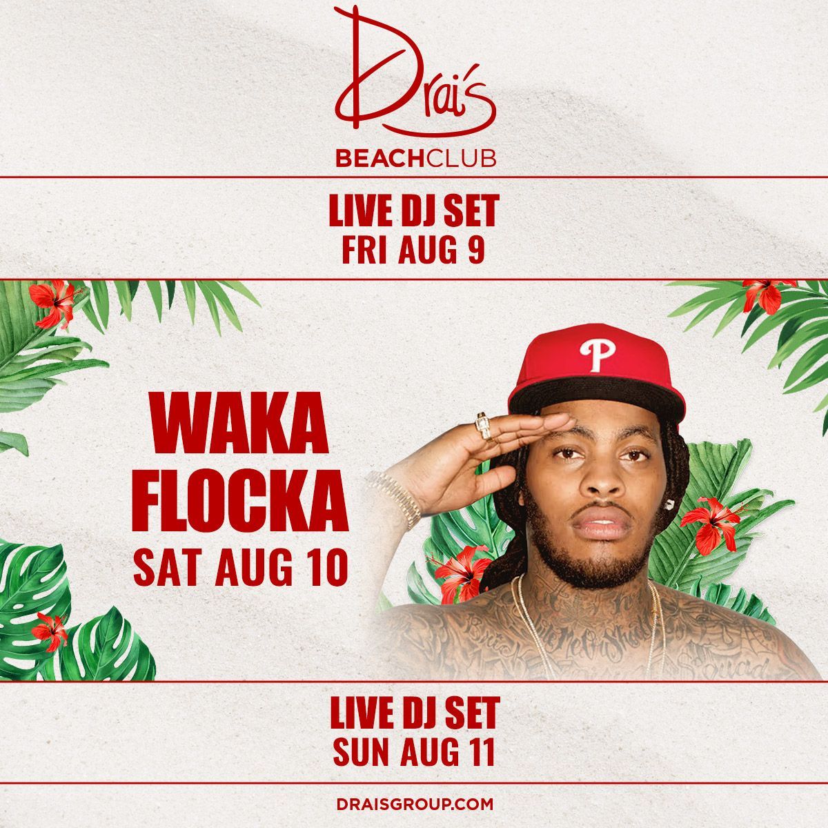 Another sunny weekend ahead at Drai's Beachclub 🌴 ☀️ 

Who's coming to party?
