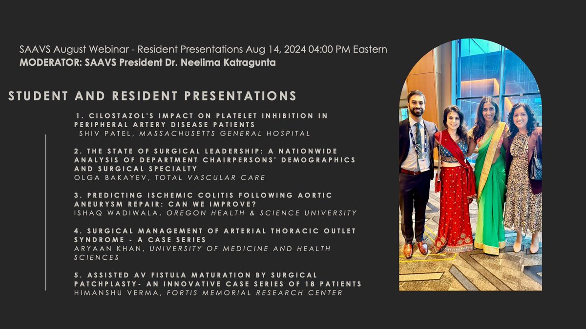 Don't forget to register for the SAAVS August webinar! 
us02web.zoom.us/webinar/regist…