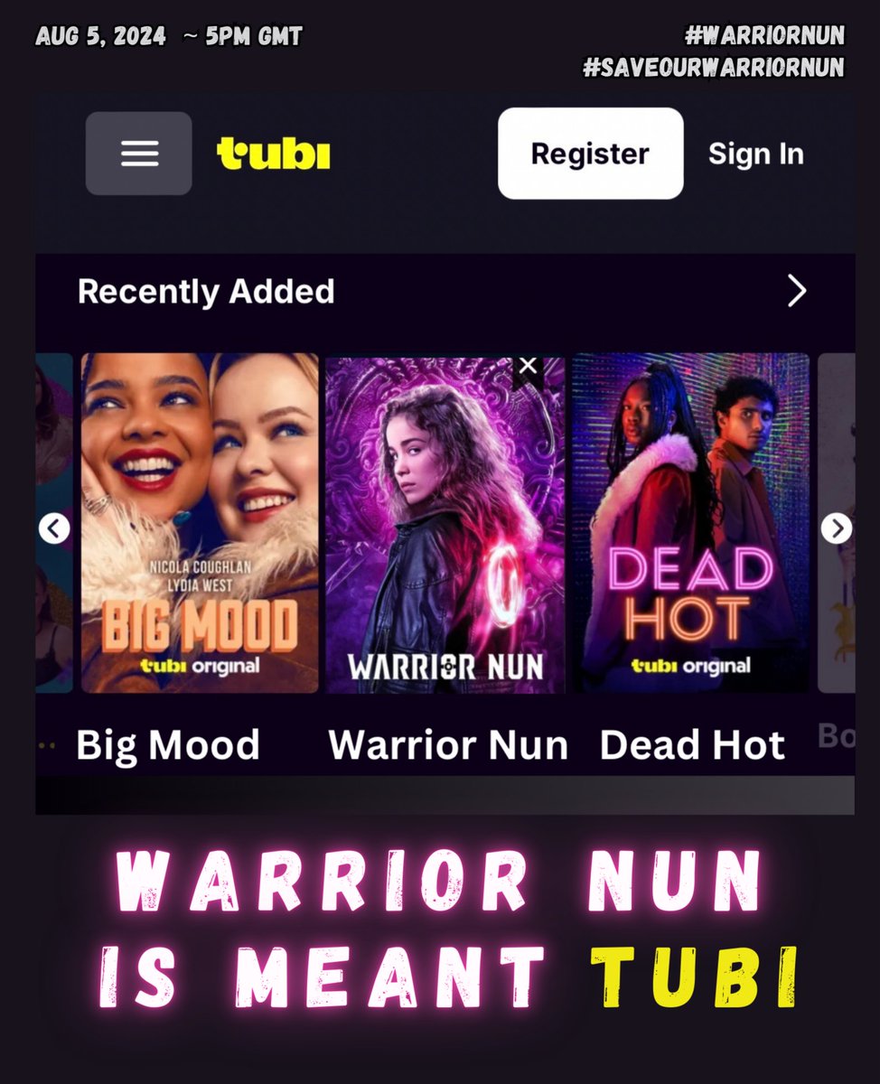 M. || #WarriorNun tweet media