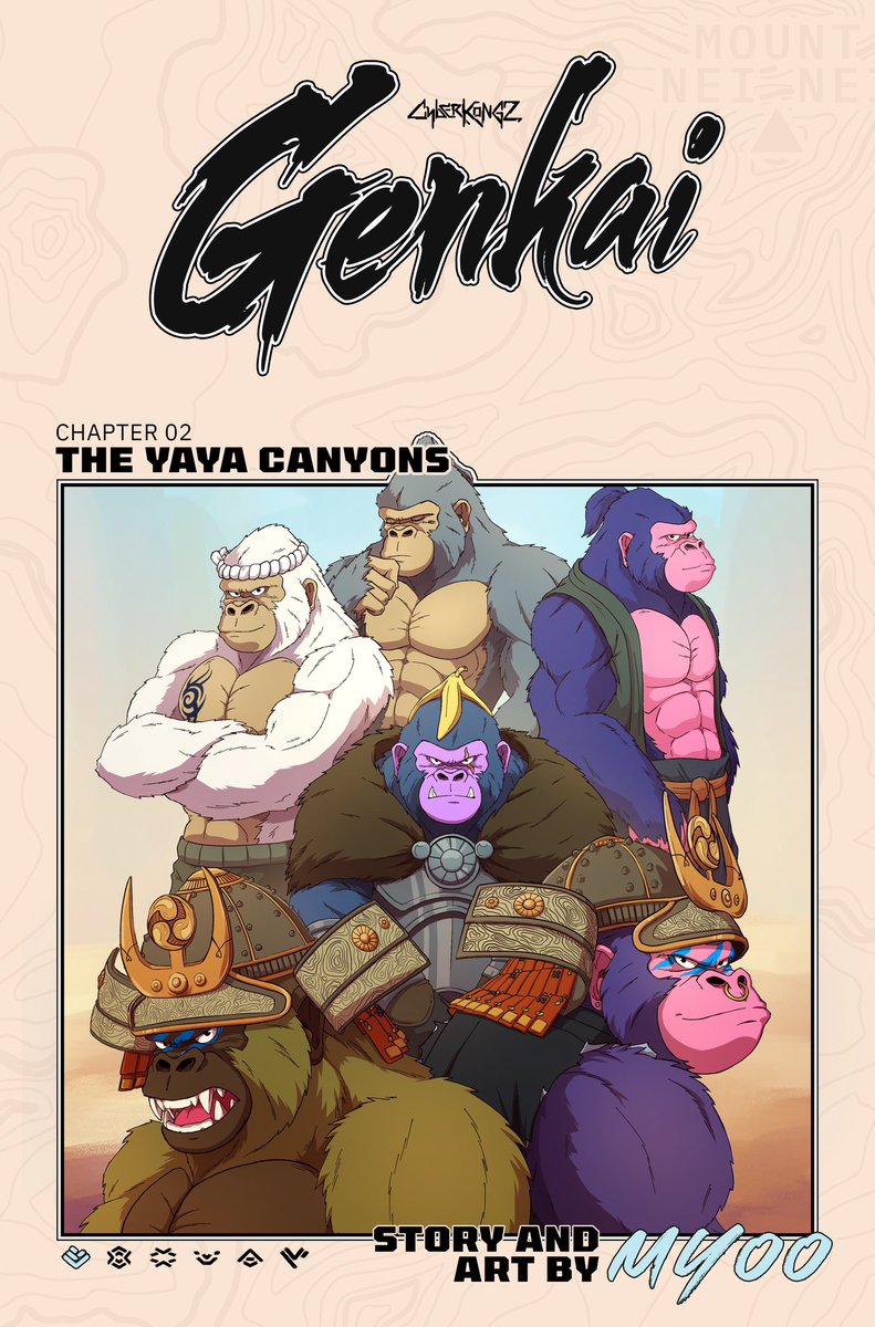 The Genkai Manga continues.

Chapter Two: The Yaya Canyons

genkai.cyberkongz.com/emaki