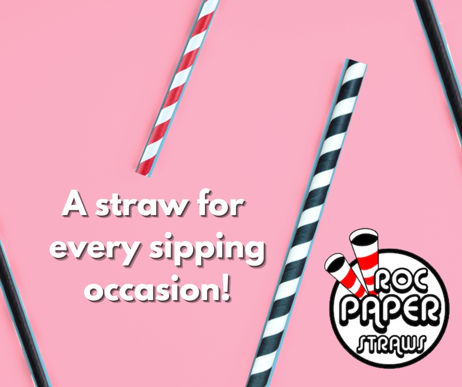 Sip sustainably with Roc Paper Straws! 🌿🥤
From cocktails to smoothies, we have a straw for every occasion. 🍹🍓
Join the eco-friendly movement with Roc Paper Straws and sip in style! ♻️✨ 

Learn more at: 
💻 Rocpaperstraws.com

#RocPaperStraws #SustainableSipping #Stra...