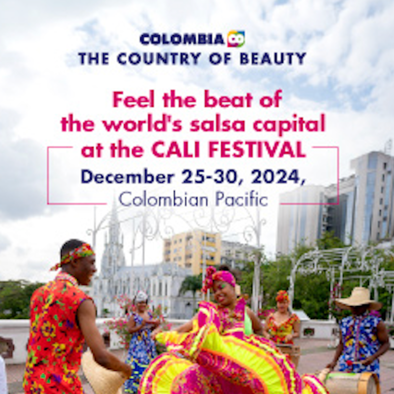 Let your feet dance whit the rhythm of salsa at the Feria de Cali and visit the #PaísDeLaBelleza.