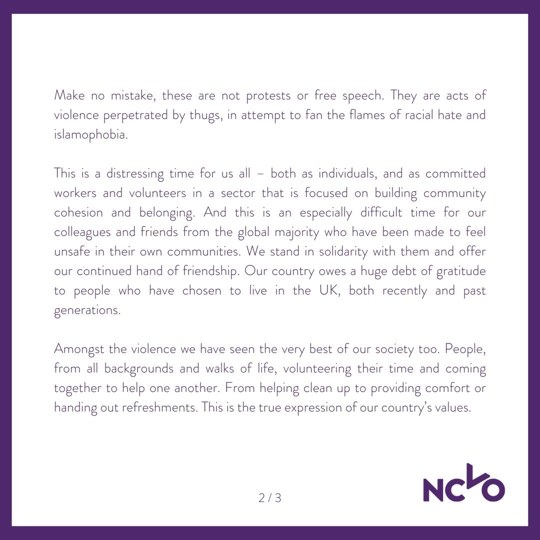 NCVO tweet media