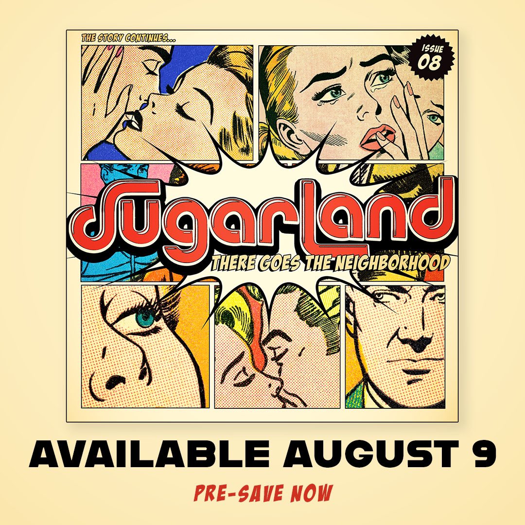 We’re back! New EP coming on Friday. Pre-save #ThereGoesTheNeighborhood now 🤠

Pre-save: sugarland.lnk.to/TGTNTP