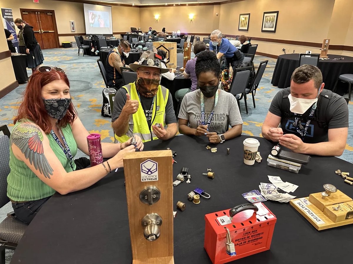 We're proud to partner with the <a href="/DianaInitiative/">The Diana Initiative</a>, but we especially enjoy getting to support them in person.

Our volunteers Zap, Adrienne &amp; <a href="/hdanielson/">@ʞʎʎʎɥsɐʞnaH</a> volunteering!

#LiftWhileYouClimb #TDI2024