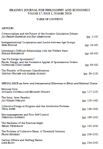 ErasmusJPE's tweet image. Check out our newest issue: with a special issue on Intra- and Interpersonal Dilemmas in Ethics and Rational Choice, Obituaries for Daniel Ellsberg and Robert Solow and much much more freely accessible: ejpe.org/journal/issue/…
