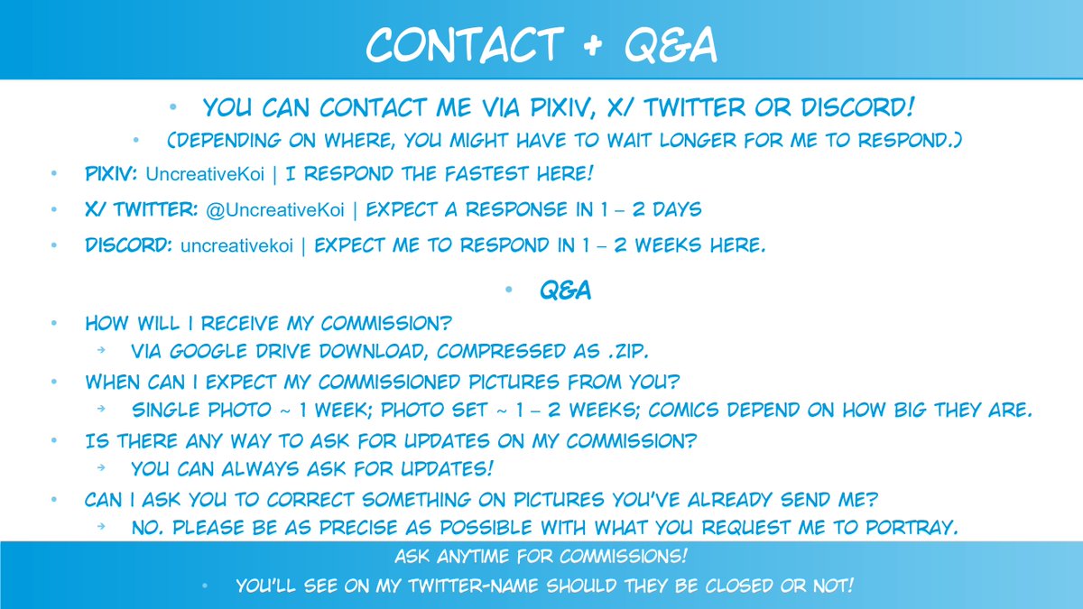 UncreativeKoi (Comms closed) tweet media