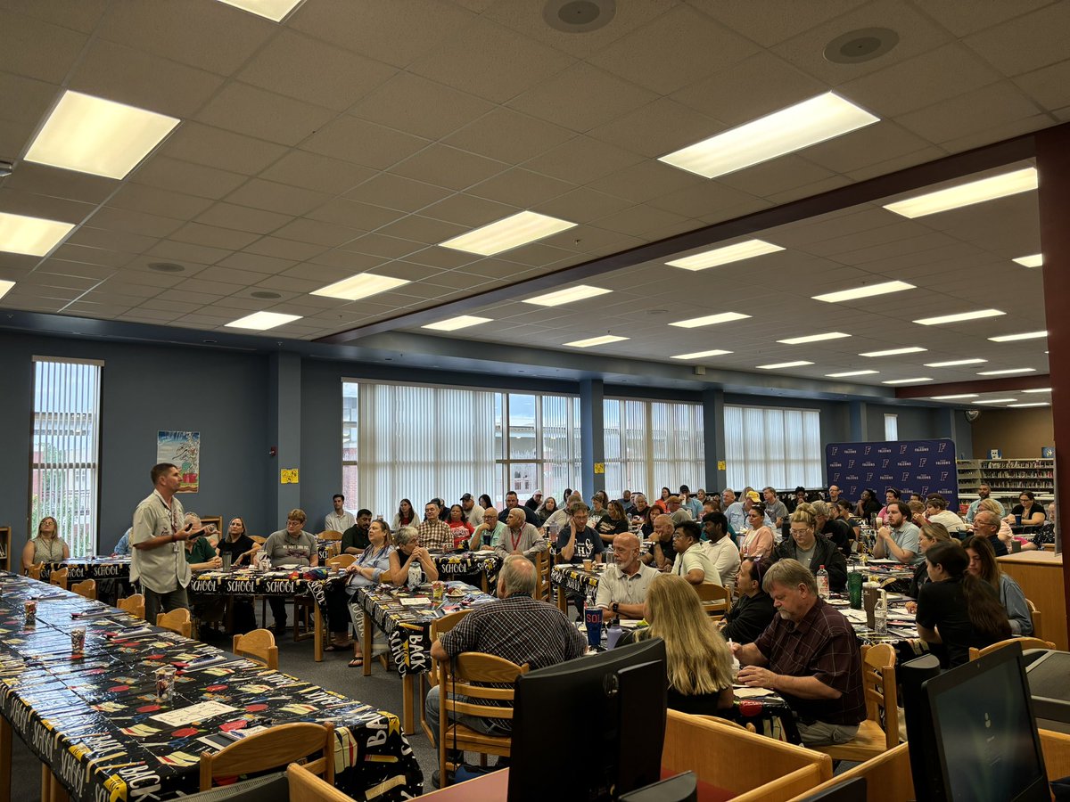 <a href="/Principal_Fivay/">Erik Hermansen</a> Greeting our staff members for the beginning of the 2024-2025 school year!#weinspirelearning #challengeaccepted <a href="/CoachRBurgos/">Rob Burgos</a> <a href="/FHS_Bell/">Heather Bell</a> <a href="/FHS_GrecoBall/">Jennifer Greco-Ball</a> @FHSAPFeldman