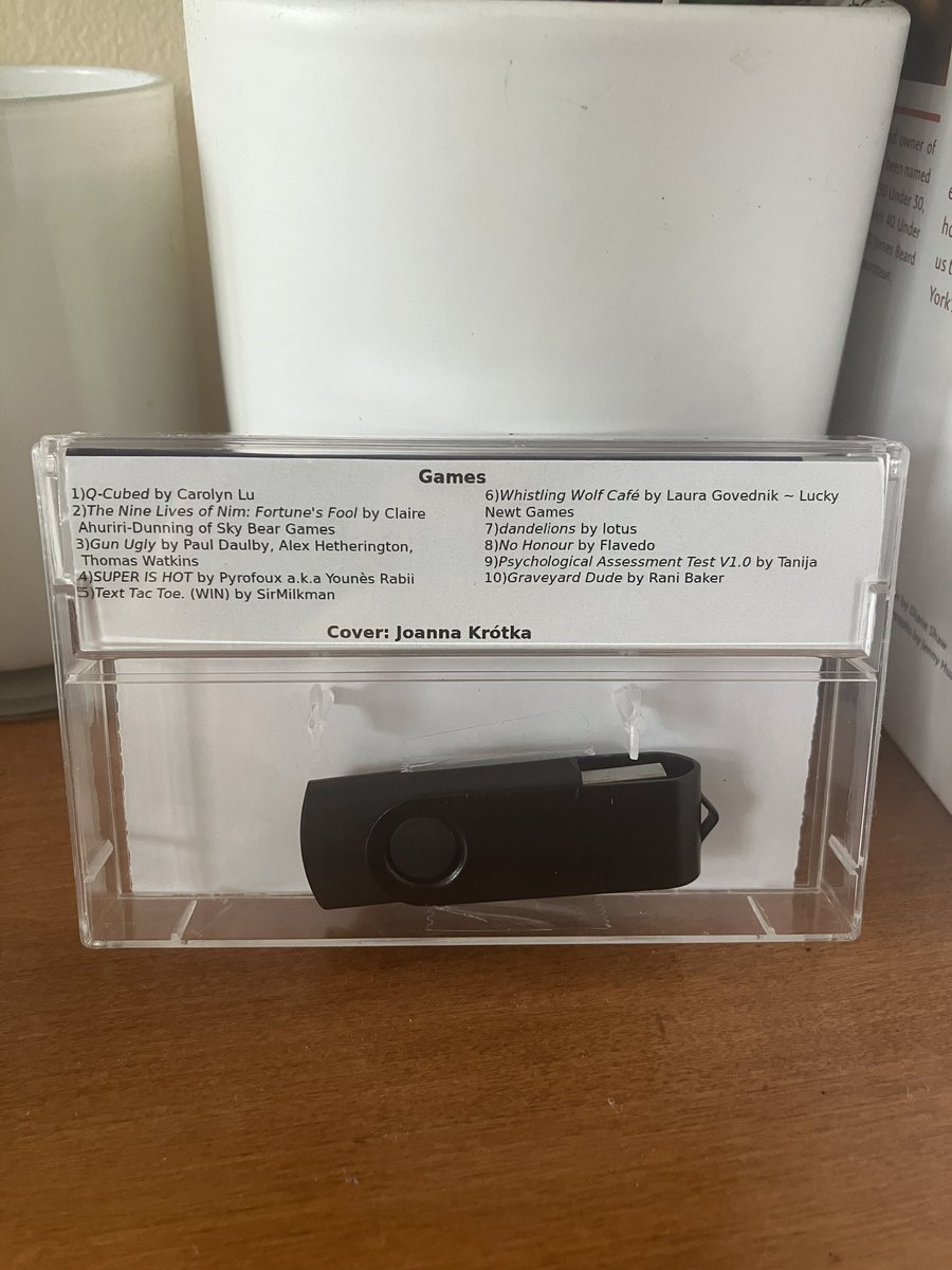 someone at Boston GameLoop was handing out these “cassettes” w/ random indie games, proving that time is indeed a flat circle