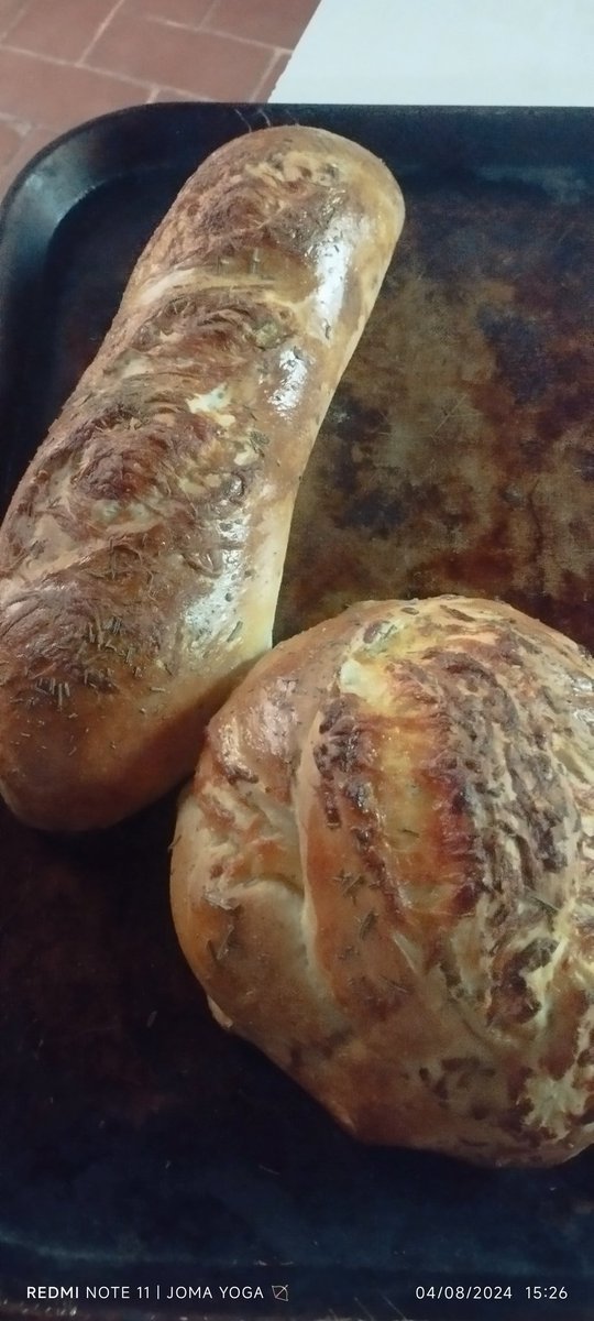 Momento de ansiedad para crear 
Pan Cibatta y Pan de Queso