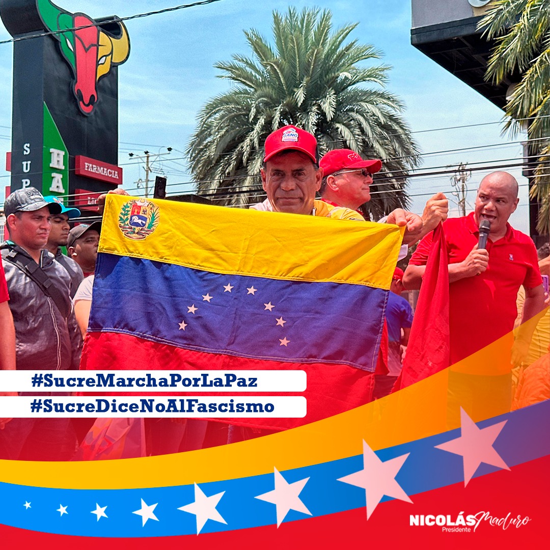"No vamos a permitir que nos lleven por el camino del odio y de la maldad, ¡Venezuela quiere paz!". Dijo el líder político @GPintoVzla
 
<a href="/NicolasMaduro/">Nicolás Maduro</a> 
#SucreTerritorioDePaz