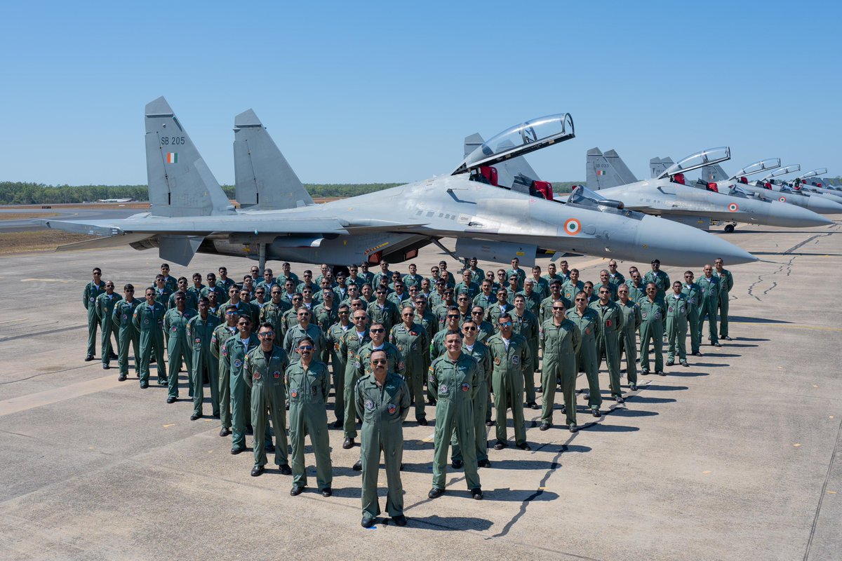 Defence_Nation's tweet photo. Ex - Pitch Black 2024 ๐ฎ๐ณ๐ฆ๐บ
Multination Aerial Exercise #PitchBlack24 concluded yesterday at RAAF Air Base #Darwin, Austraila.
#IndianAirForce #Australia #AerialExercise #JaiHind #DefenceNation https://t.co/cDDD5F7ICz