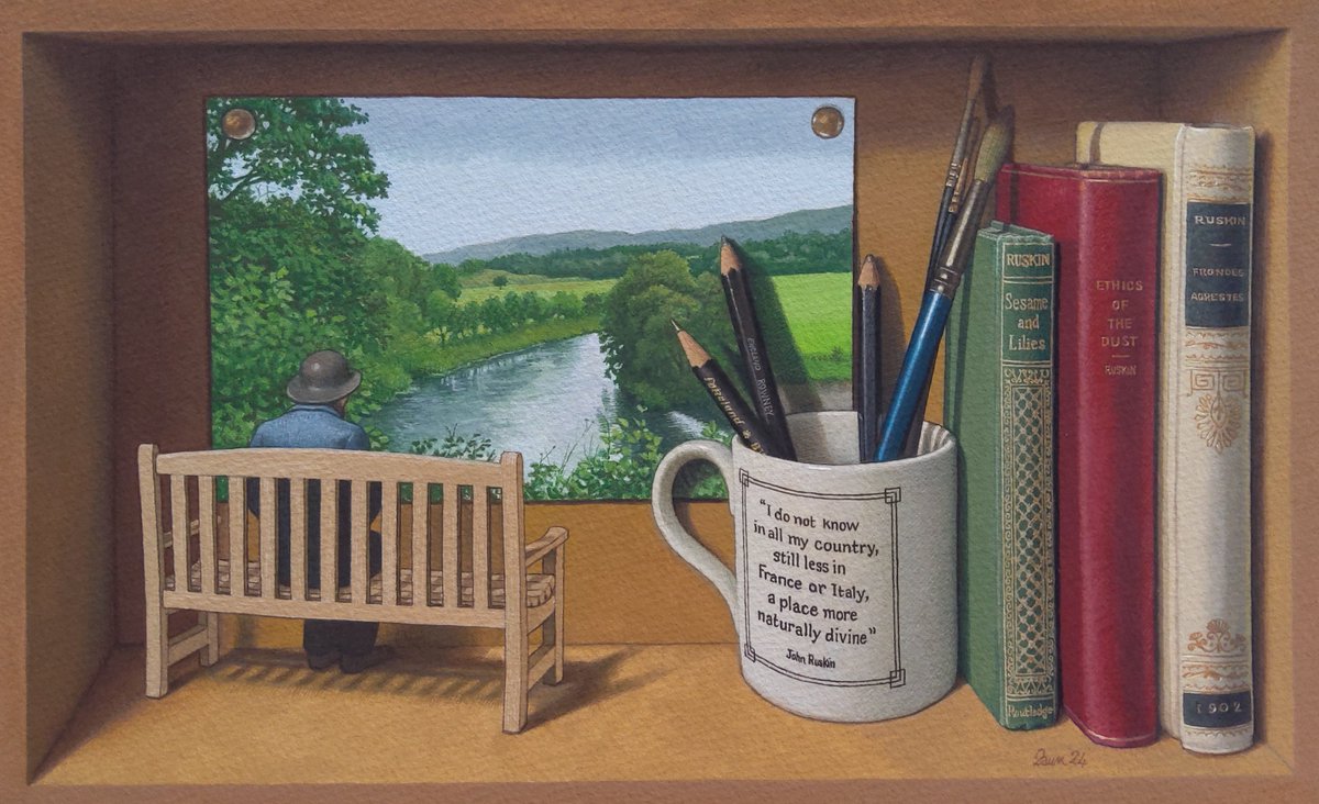 DawnGChandler's tweet photo. Ruskin's view - gouache painting
One of my artworks in the Lake Artists Summer exhibition at #grasmere #johnruskin #ruskinsview https://t.co/n6RIhMV5K9