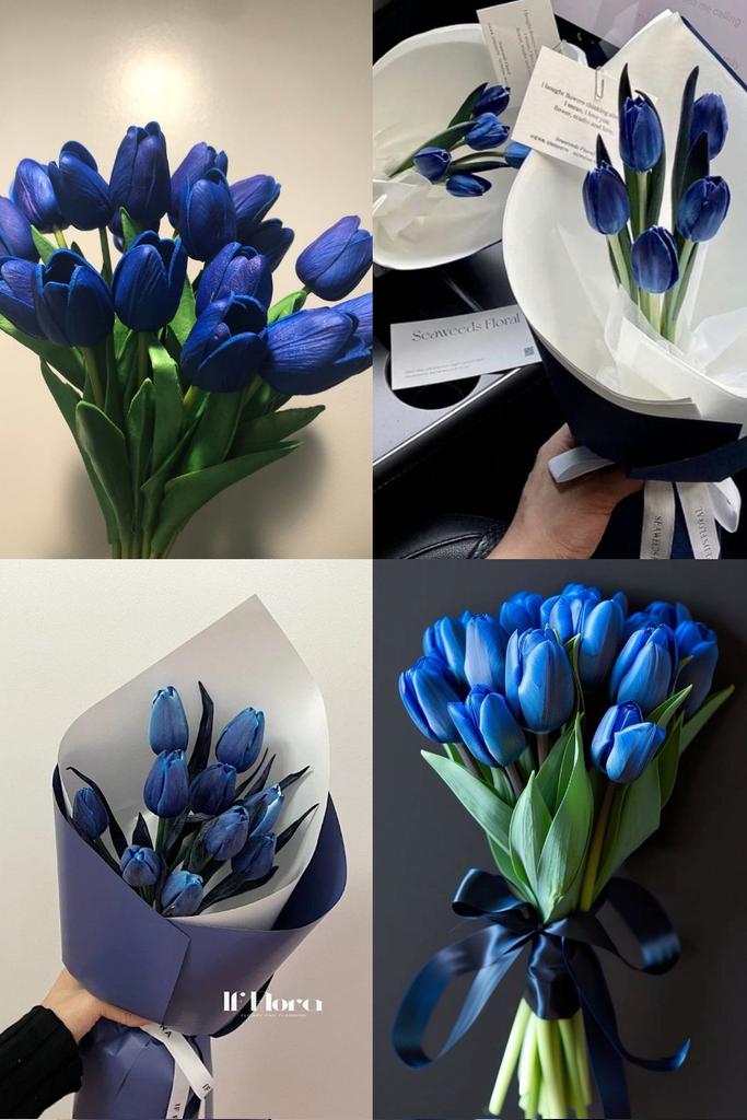 Blue tulips