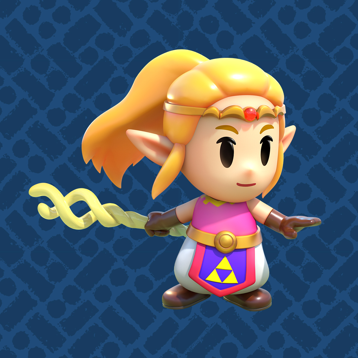 【ゼルダ姫】
聡明なハイラル王国の姫君。ガノンに捕まっていたところを剣士のリンクに助けられる。謎の裂け目からハイラルの世界を救うため、トリィとともに冒険へと旅立つ。
#ゼルダの伝説 #知恵のかりもの