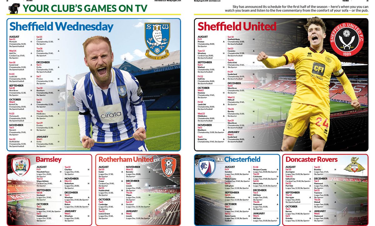 National World Design Hub (@nwdesignhub) on Twitter photo Eye-catching layout by Colin Heggie in today's <a href="/SheffieldStar/">The Star, Sheffield</a> as they showcase the full fixture lists for local football sides <a href="/swfc/">Sheffield Wednesday</a>, <a href="/SheffieldUnited/">Sheffield United</a>, <a href="/BarnsleyFC/">Barnsley FC</a>, <a href="/RotherhamUnited/">Rotherham United</a>. <a href="/ChesterfieldFC/">Chesterfield FC</a> and <a href="/drfc_official/">Don(C)aster Rovers FC</a>. The <a href="/EFL/">EFL</a> season kicks off this weekend. #football #Newspaper Eye-catching layout by Colin Heggie in today's <a href="/SheffieldStar/">The Star, Sheffield</a> as they showcase the full fixture lists for local football sides <a href="/swfc/">Sheffield Wednesday</a>, <a href="/SheffieldUnited/">Sheffield United</a>, <a href="/BarnsleyFC/">Barnsley FC</a>, <a href="/RotherhamUnited/">Rotherham United</a>. <a href="/ChesterfieldFC/">Chesterfield FC</a> and <a href="/drfc_official/">Don(C)aster Rovers FC</a>. The <a href="/EFL/">EFL</a> season kicks off this weekend. #football #Newspaper