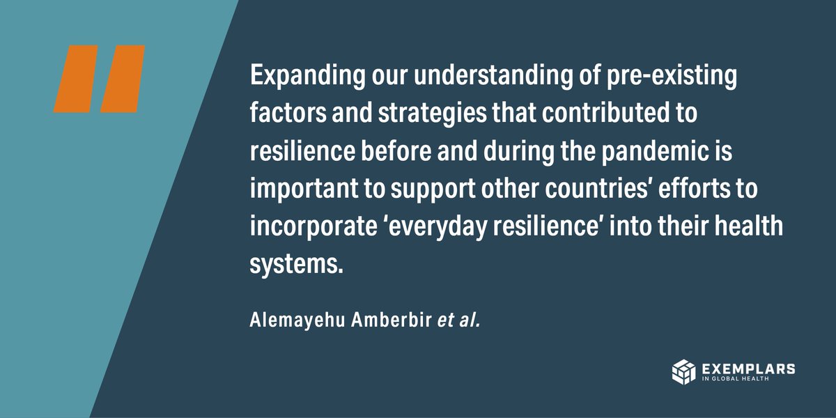 Exemplars in Global Health (@exemplarshealth) on Twitter photo New research co-authored by #Exemplars partners explores how strong #PHC systems in Bangladesh and Rwanda supported the delivery of #U5M interventions during #COVID19 ➡️ bit.ly/3LNXHNP
<a href="/Aleamberbir/">Alemayehu Amberbir, PhD</a> <a href="/agnesbinagwaho/">Agnes Binagwaho</a> <a href="/LRHirschhorn/">Lisa Hirschhorn</a> New research co-authored by #Exemplars partners explores how strong #PHC systems in Bangladesh and Rwanda supported the delivery of #U5M interventions during #COVID19 ➡️ bit.ly/3LNXHNP
<a href="/Aleamberbir/">Alemayehu Amberbir, PhD</a> <a href="/agnesbinagwaho/">Agnes Binagwaho</a> <a href="/LRHirschhorn/">Lisa Hirschhorn</a>