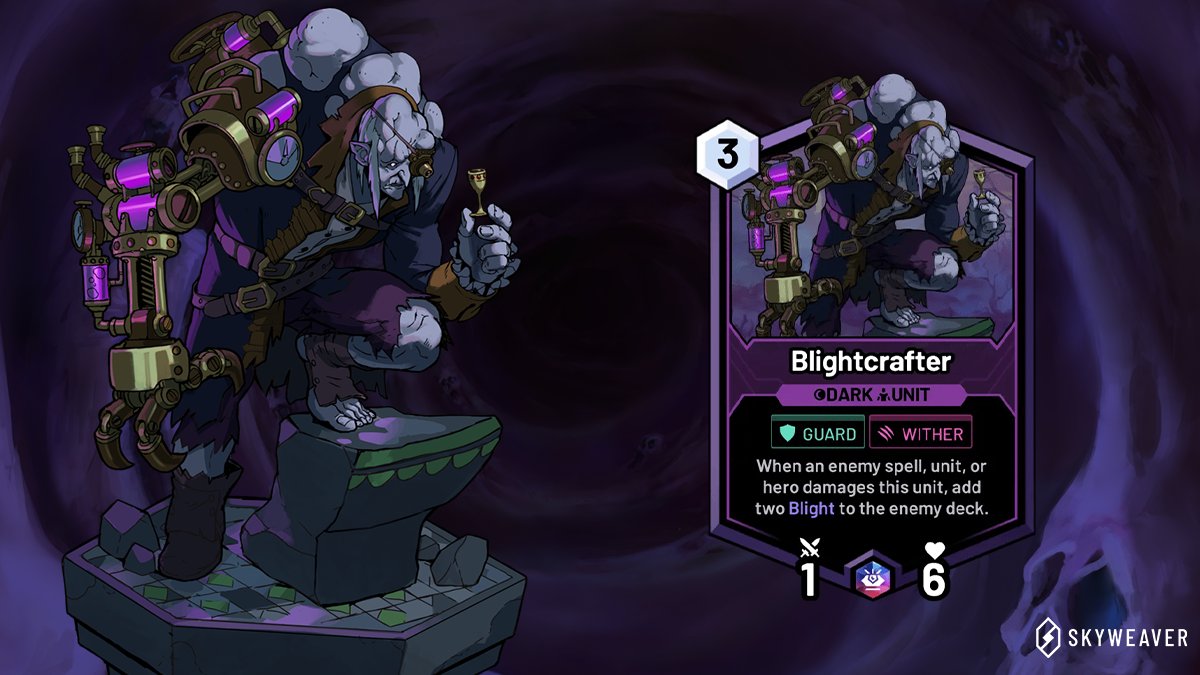 "By chance, the Hex Plague first appeared among the Revenant, leading to increased tensions between their largely peaceful subterranean civilization and the surface."

Check out all the details about Blighcrafter 👉 brnw.ch/21wLGdX