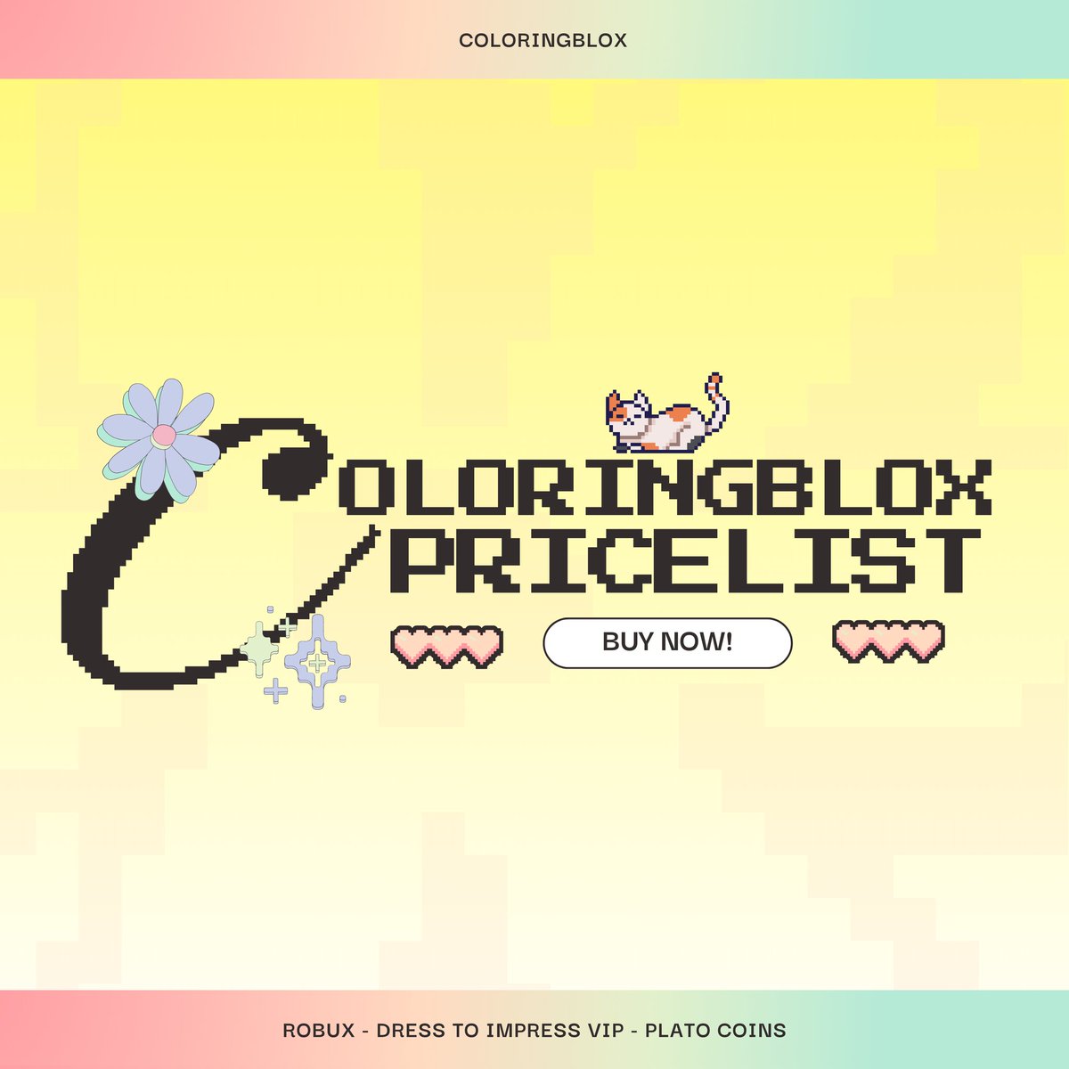 coloringblox's tweet photo. ˖ ⊹ ࣪ wts lfb ph where to sell ˎˊ˗

robux, dress to impress vip, plato coins 🛒

dm us to avail ᐟ check our feed for more transactions &amp; terms and conditions. 

t. dti roblox vip monthly permanently affordable looking for buyers premium gamepass https://t.co/JSNJ5V9iNt