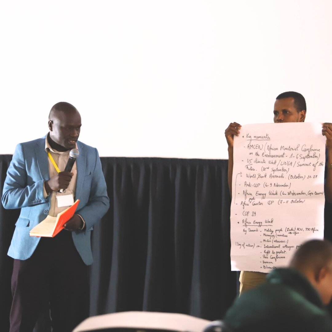 DontGasAfrica's tweet photo. After an invigorating and inclusive session with participants divided into breakout groups, we now reconvene for presentations as we advance our cause. #DontGasAfrica https://t.co/HUSDYAHeDz