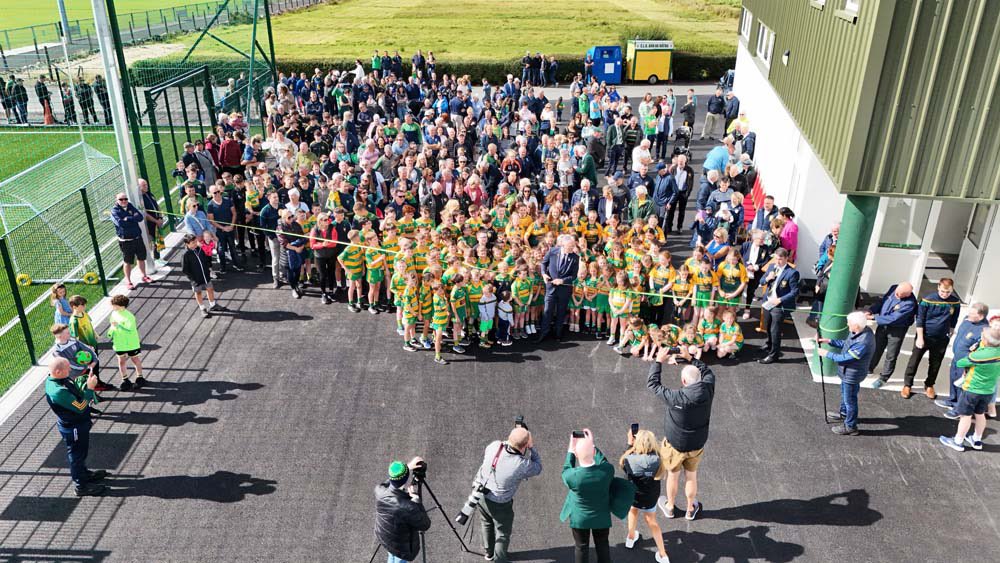 ArdaraGAA's tweet photo. Thanks to everyone involved in making our big weekend a memorable one for everyone in the Club.  We were delighted to have the  @officialgaa Uachtaran Jarlath Burns present to open our new facilities and to meet our members young and old. Definitely a weekend to remember. https://t.co/Z8oFsFWcdd