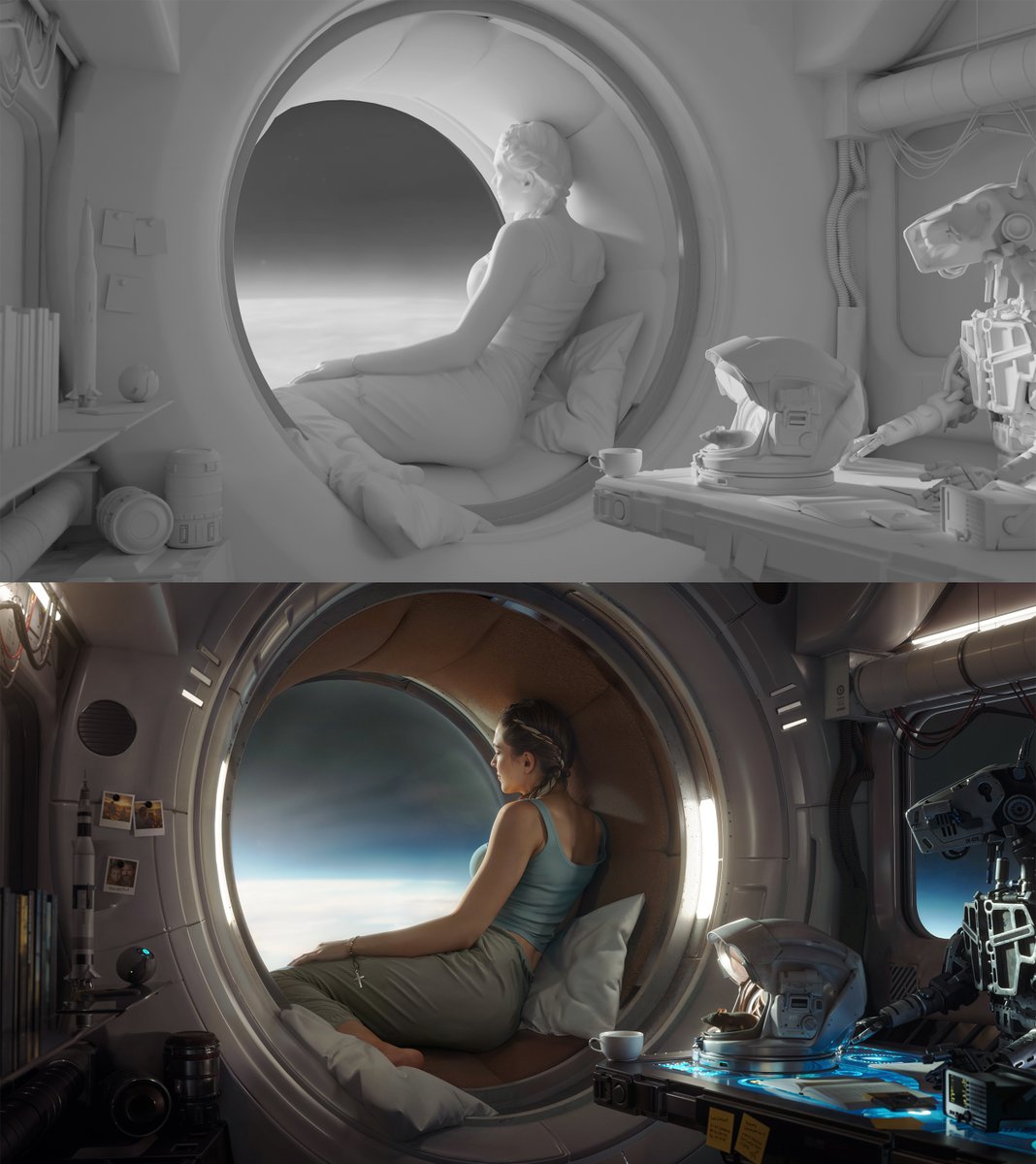 Clay Vs. Final
#3dartwork