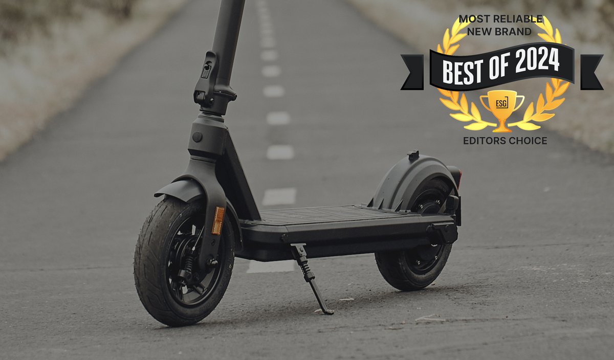 🎖️The winner for Most Reliable New Brand of 2024 is VMAX🎖️

"This Swiss brand arrived in the US only recently and has scored top marks in our database because of its two-year warranties, tubeless tires, UL-certified scooters, IPX6 water resistance, long-lasting drum brakes, and