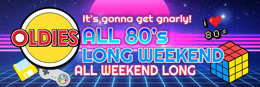 🎤 The 80s party isn’t over yet! Spend your Civic Holiday grooving to the greatest hits of the decade. Join us on Oldies for the final day of our 80s music marathon! 🕺