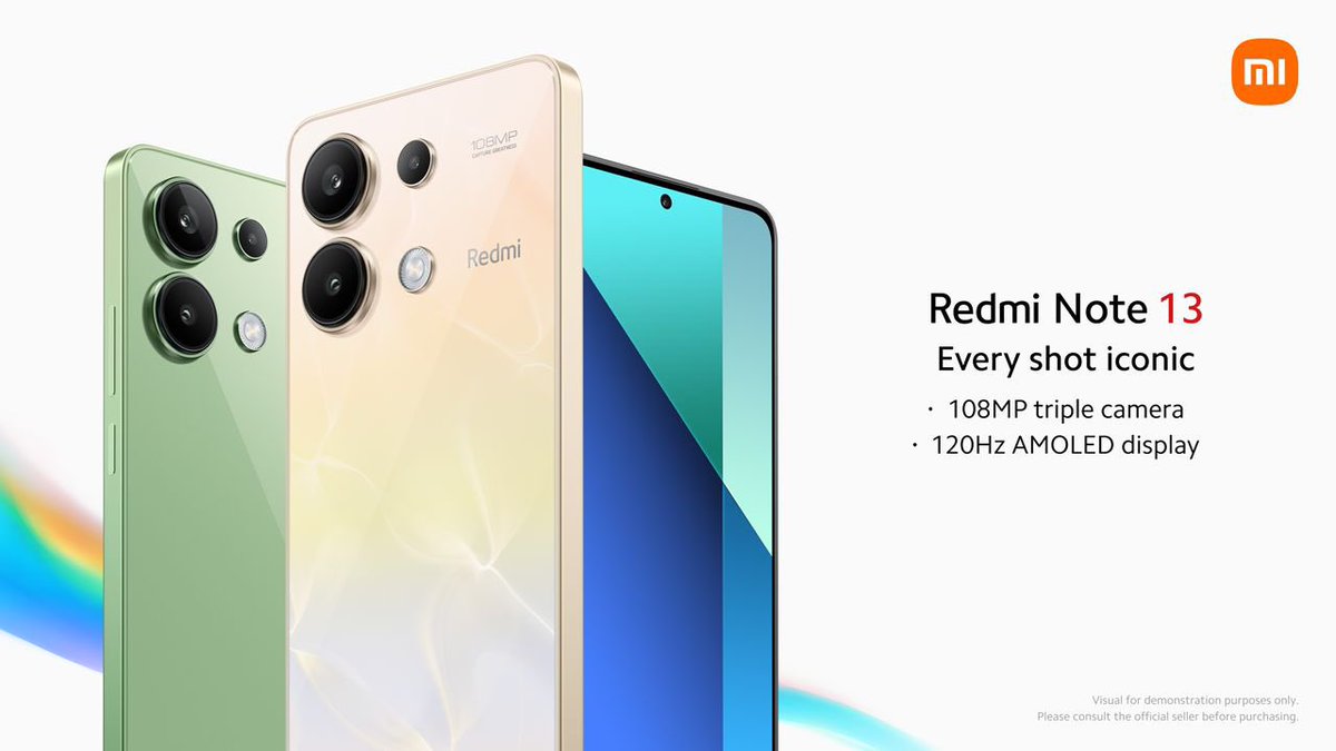 NaNer_Fareehert's tweet photo. Enjoy amazing discounts on all Xiaomi products and grab instant gifts at selected stores.
Don’t miss out on the stunning new Redmi Note 13 in Ocean Sunset and its game-changing 512GB variant.
#RedmiNote13NewVariant https://t.co/lCFaydlO9g