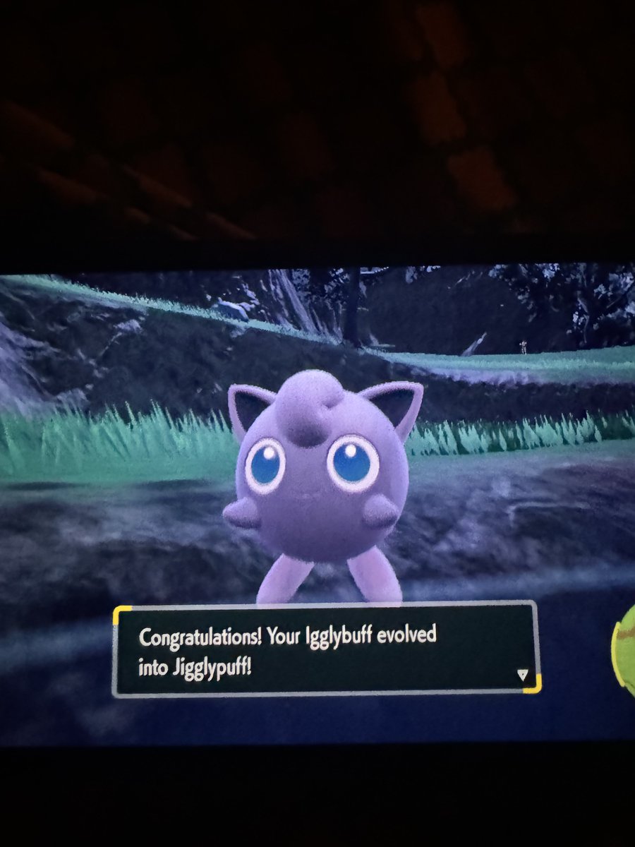 I Was Grinding Last Night Night In Pokemon Violet And My Iggybuff Turn To A Jigglypuff Outta No Where I Was So Hype ‼️😭