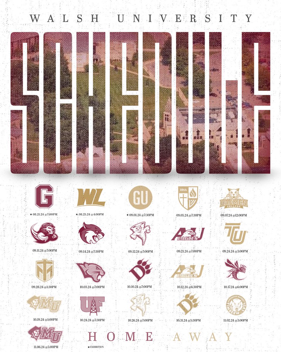 Only one week until the guys are back on campus…. Meaning it’s time for our 2024 season schedule release!

#SwordsUp