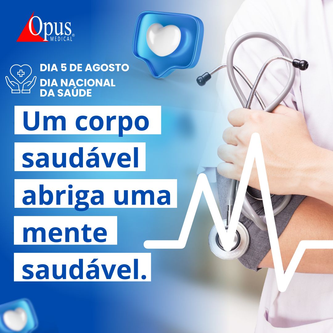 OpusMedical's tweet photo. Hoje, 5 de agosto, celebramos o Dia Nacional da Saúde. Esta data é um lembrete importante da necessidade de cuidar do bem-estar físico e mental de todos. Na Opus Medical, nossa missão é garantir que hospitais e clínicas estejam equipados com os melhores recursos.
#OpusMedical https://t.co/5h7eN80WGU