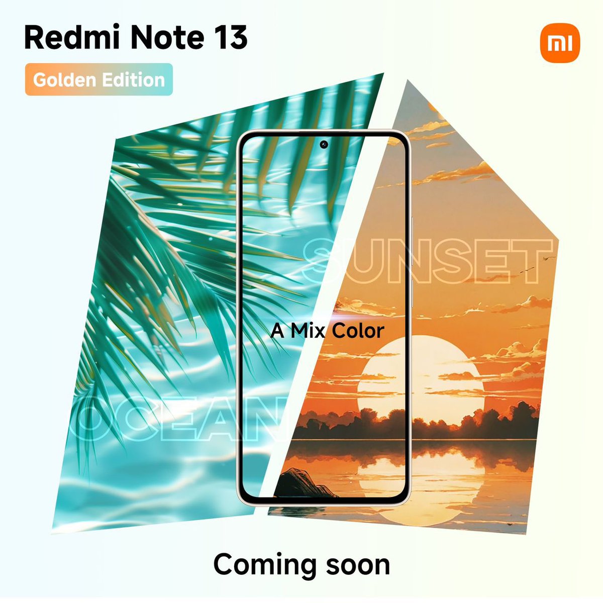 AustechPro's tweet photo. August is golden with incredible deals and instant gifts! Discover the stunning new Redmi Note 13 in Ocean Sunset and the massive 512GB variant at selected stores. Keep an eye out for all the golden opportunities! #RedmiNote13NewVariant https://t.co/rKxXpmQd00