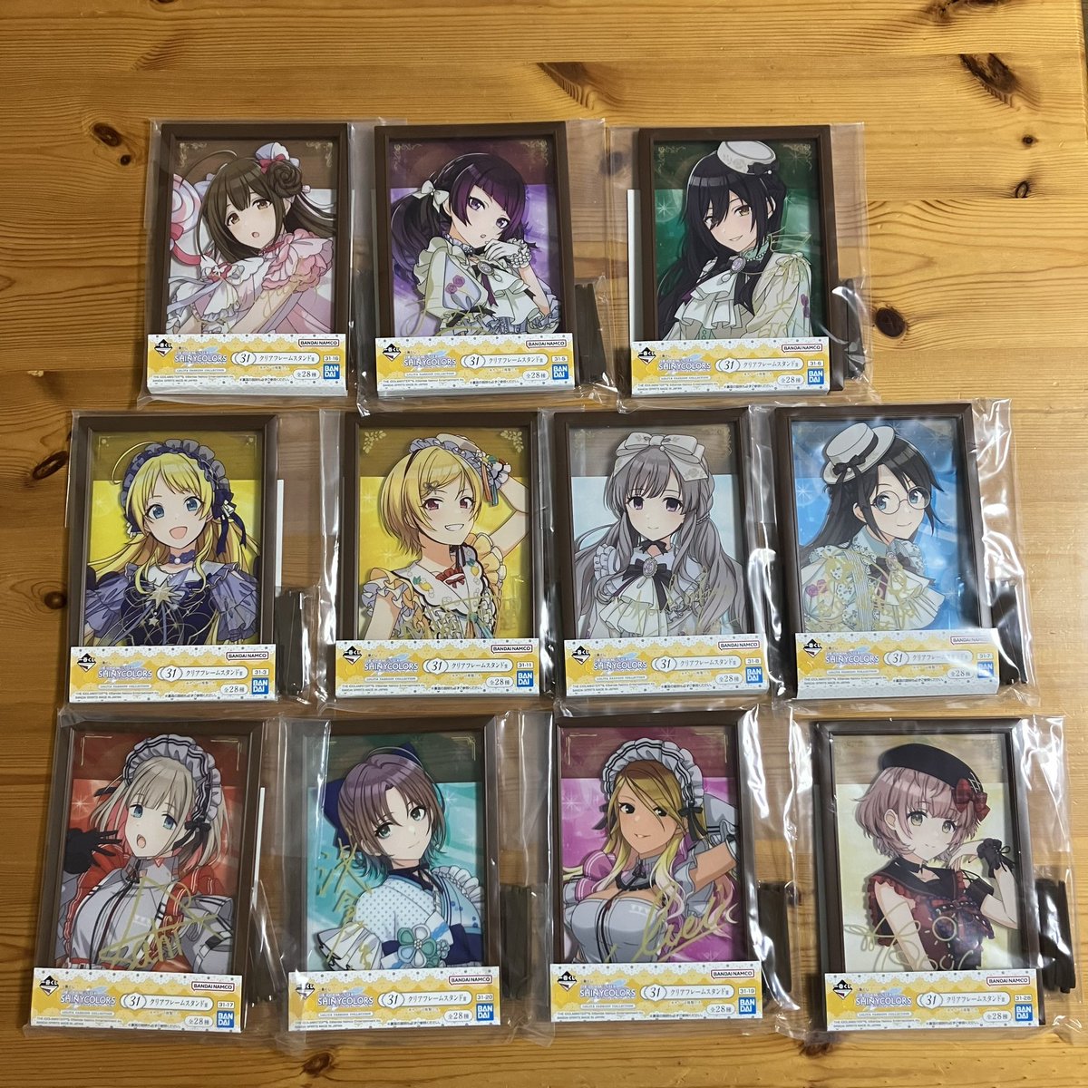 Ryon3922's tweet photo. 【譲渡】シャイニーカラーズ シャニマス シャニ 一番くじ
譲）
真乃、恋鐘、咲耶、霧子、樹里、果穂、透、智代子、雛菜、摩美々、めぐる、甘奈、甜花、結華、円香、愛依、はるき
求）
アクリルスタンド 各700円
クリアフレームスタンド 各500円
別途送料。PayPay、ゆうちょ対応。纏めて優先。 https://t.co/Ntl0kMWOs7