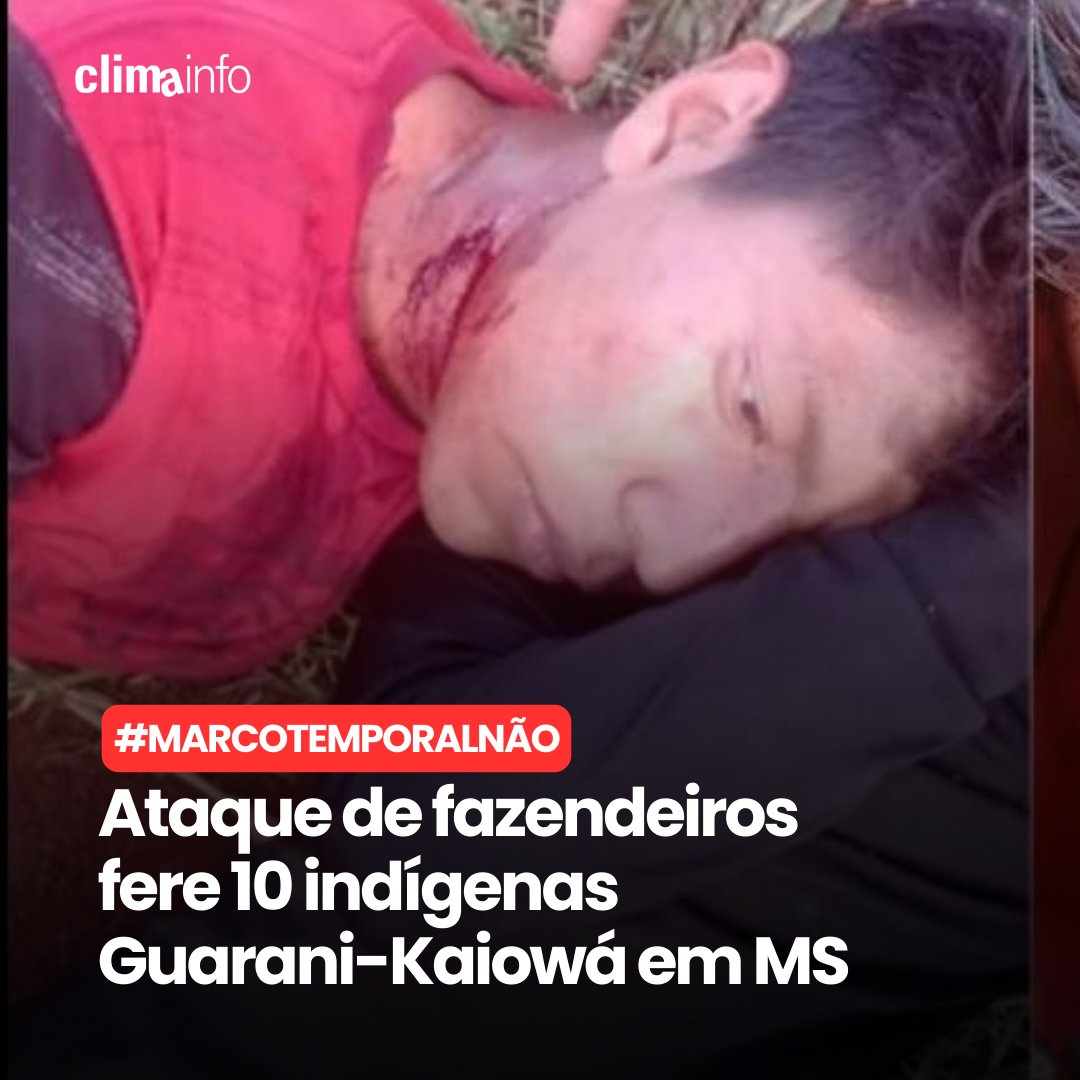 Repita comigo: marco temporal é insegurança jurídica! é violência! Não há conciliação quando a situação é essa 👇

O ataque na TI Lagoa Panambi, em Douradina (MS) aconteceu pós a saída de agentes da Força Nacional do local. 

“pega teu Povo e sai daqui ou vocês vão morrer”.