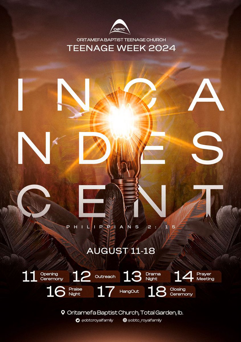 obtcroyalfamily's tweet photo. THE OFFICIAL TEENAGE WEEK LINEUP 🤩🤩

#tw24 #incandescent https://t.co/YLvta7ujdI