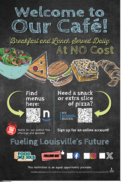 Getting ready for Back to School? Check out the Cafe menus and cashless way to pay for snacks and extra entrees. <a href="/JCPSKY/">JCPS</a> <a href="/JcpsOperations/">JCPS_Operations_Recruitment</a>