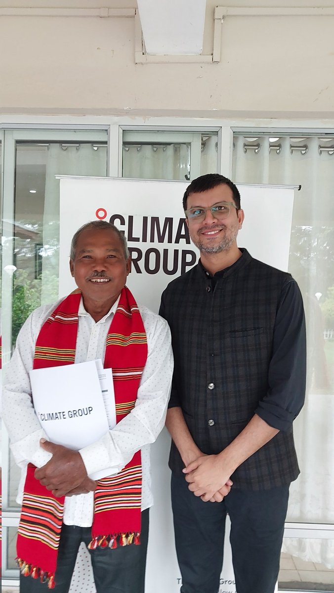 With my idol, honourable, grounded, the most simplest and amazingly inspirational 'Forest man of India' Padma Shri Jadav Payeng. He offered the special address in our first North East Climate Forum we organised on 2nd August in Umiam, Meghalaya <a href="/ClimateGroup/">Climate Group</a> <a href="/macfound/">MacArthur Foundation</a>