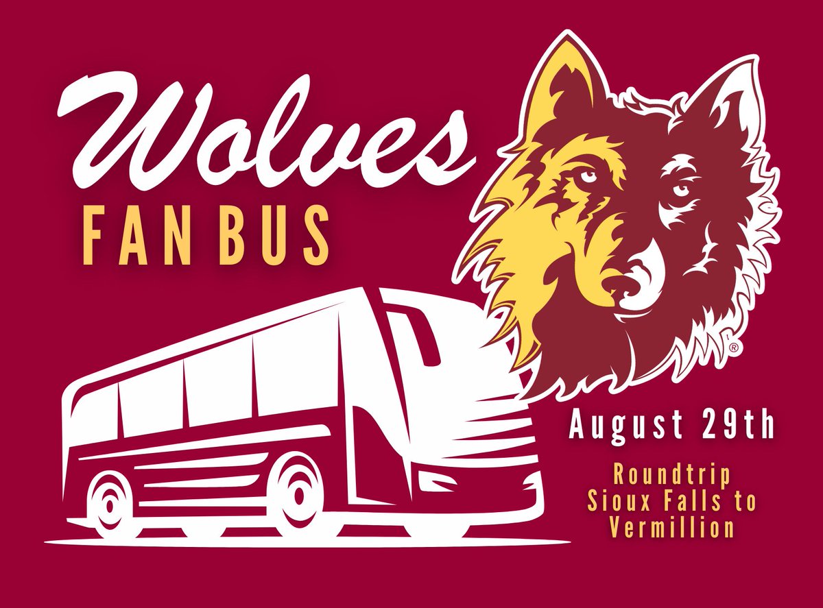 Join the <a href="/AlumniNSU/">NSU Foundation</a> fan base on 8/29 and watch <a href="/NSUWolves_FB/">Northern State Football🐺 🏈</a> in action‼️

⏰ 3 PM
💲20
🎟️ host.nxt.blackbaud.com/registration-f…
📍 Crooked Pint Ale House (Sioux Falls)

#GoWolves🐺 | #maroonNgold🐾