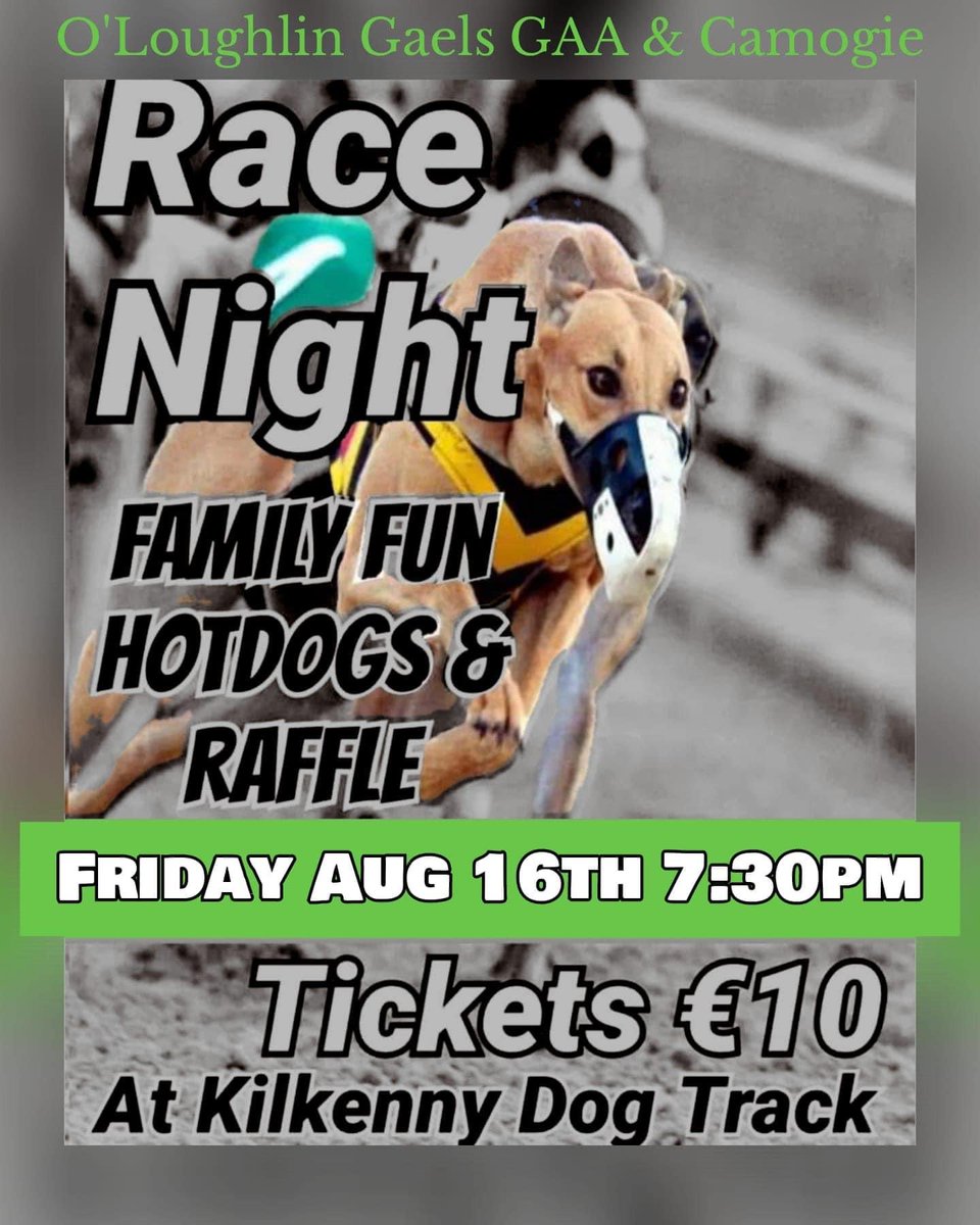 oloughlingaels's tweet photo. Reminder: O’Loughlin Gaels biggest fundraiser of the year,  our Race night,  is coming up fast. Make sure you’ve sold and returned your tickets. Tickets can be returned to your  team organiser or handed into the bar on Tuesday or Thursday nights. https://t.co/FqKC9Qfg9t